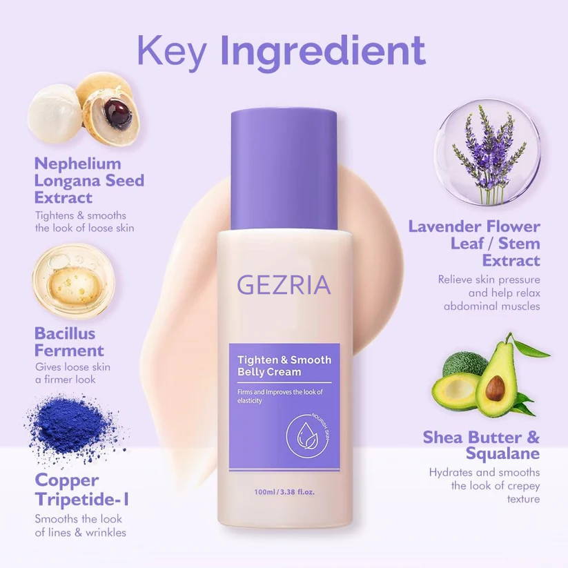 🎁Limited-time offer: Buy two, get one free✨ GEZRIA Tighten & Smooth Belly Firming Cream