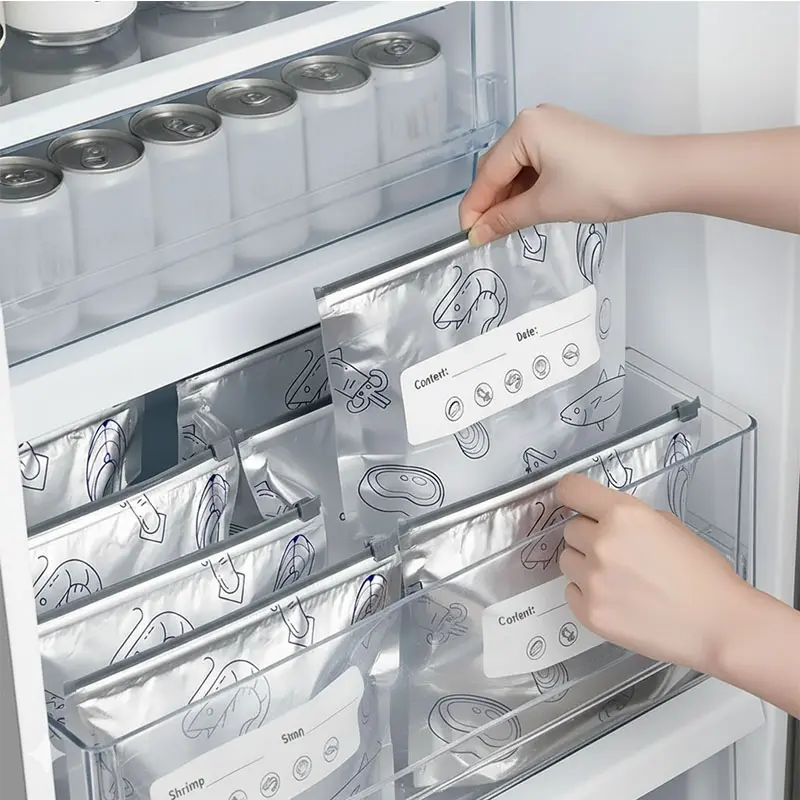 New reusable upgraded thickened upright aluminum foil sealing storage bags
