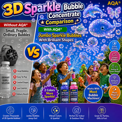 AQA® Super 3D Sparkle Bubble Concentrate —— Animal & Ocean Fantasy Theme