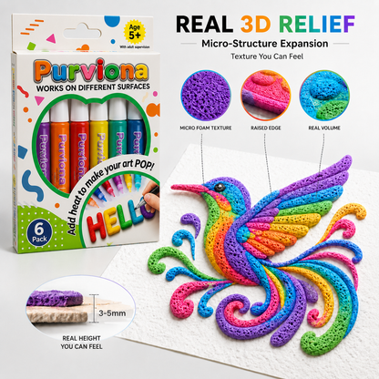 🦄👗Save66% by ordering today丨GEZRIA® 3D Relief Art Pen – Turn Flat Drawings Into Touchable 3D Art🪄