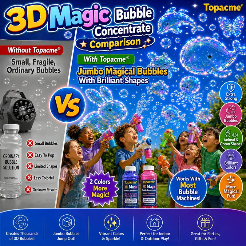 AQA® Super 3D Magic Bubble Concentrate —— Animal & Ocean Fantasy Theme
