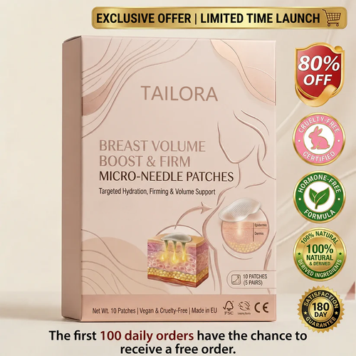 Targeted Bust Care Microneedle Patches – Firm-Looking Skin & Shape Support