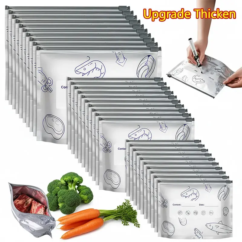 New reusable upgraded thickened upright aluminum foil sealing storage bags