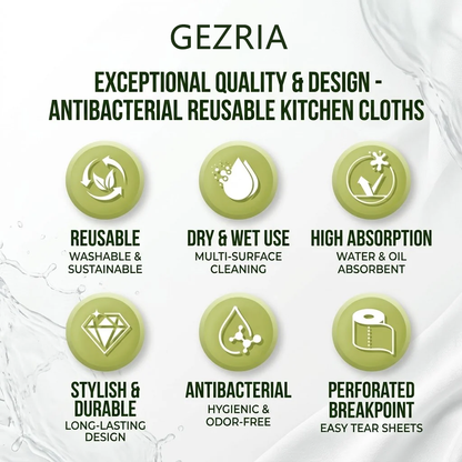 Anti-Bacterial Reusable Kitchen Cleaning Cloth Roll