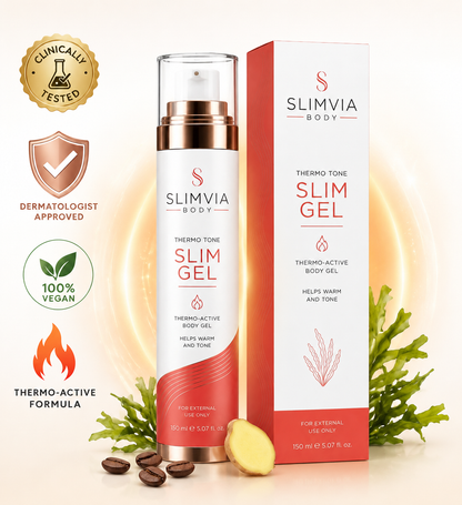 Slimvia Thermo Tone Slim Gel – Warming Body Sculpting Gel for Firming & Toning Skin