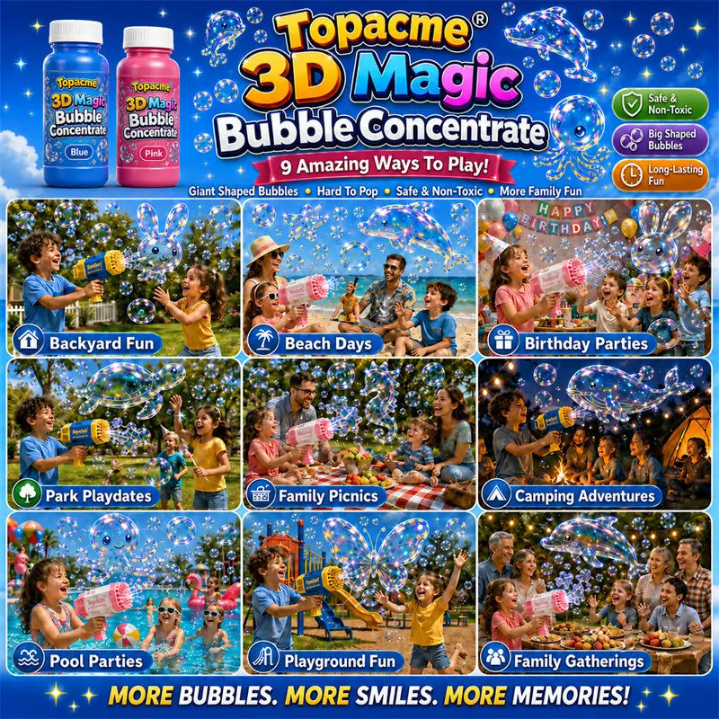 AQA® Super 3D Magic Bubble Concentrate —— Animal & Ocean Fantasy Theme