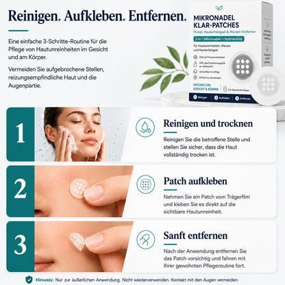 🩵Effektive botanische Mikronadel-Pflaster zur Entfernung von Hautanhängseln