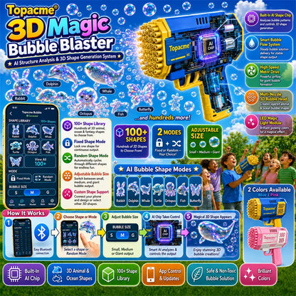 AQA® Super 3D Magic Bubble Concentrate —— Animal & Ocean Fantasy Theme